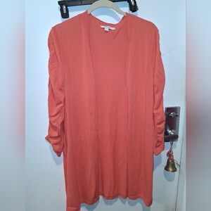 Chico’s Coral Stretch Knit Sweater Classic Everyday Basic